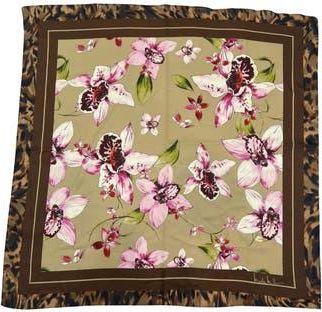 Nicole Miller Floral Square Scarf in Brown at Nordstrom Rack