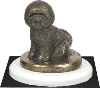 OEM Bich&oacute;n Fris&eacute;, Perro De Tenerife - Estatuilla De Perro, Figura Sobre Base Blanca, Trofeo Para Exposici&oacute;n Canina De Art-dog