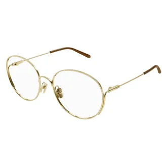 Chlo&eacute; Glasses, unisex, Yellow, Size: 53 MM Metal Optical Frame