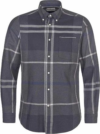 Barbour Msh 4980Tn 51 Shirt - Heren - Casual Overhemden - Grijs - 2XL - Katoen - Overhemden