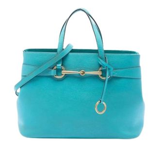 Gucci Pre-owned Handbags, female, Blue, Size: ONE SIZE Pre-owned The Bright Bit Satchel