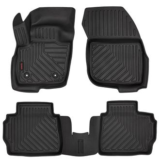 OEM Alfombrillas De Goma 3d Para Coche: Ford Mondeo Mk5 (sed&aacute;n, Familiar, 2015-) - Borde De 5 Cm