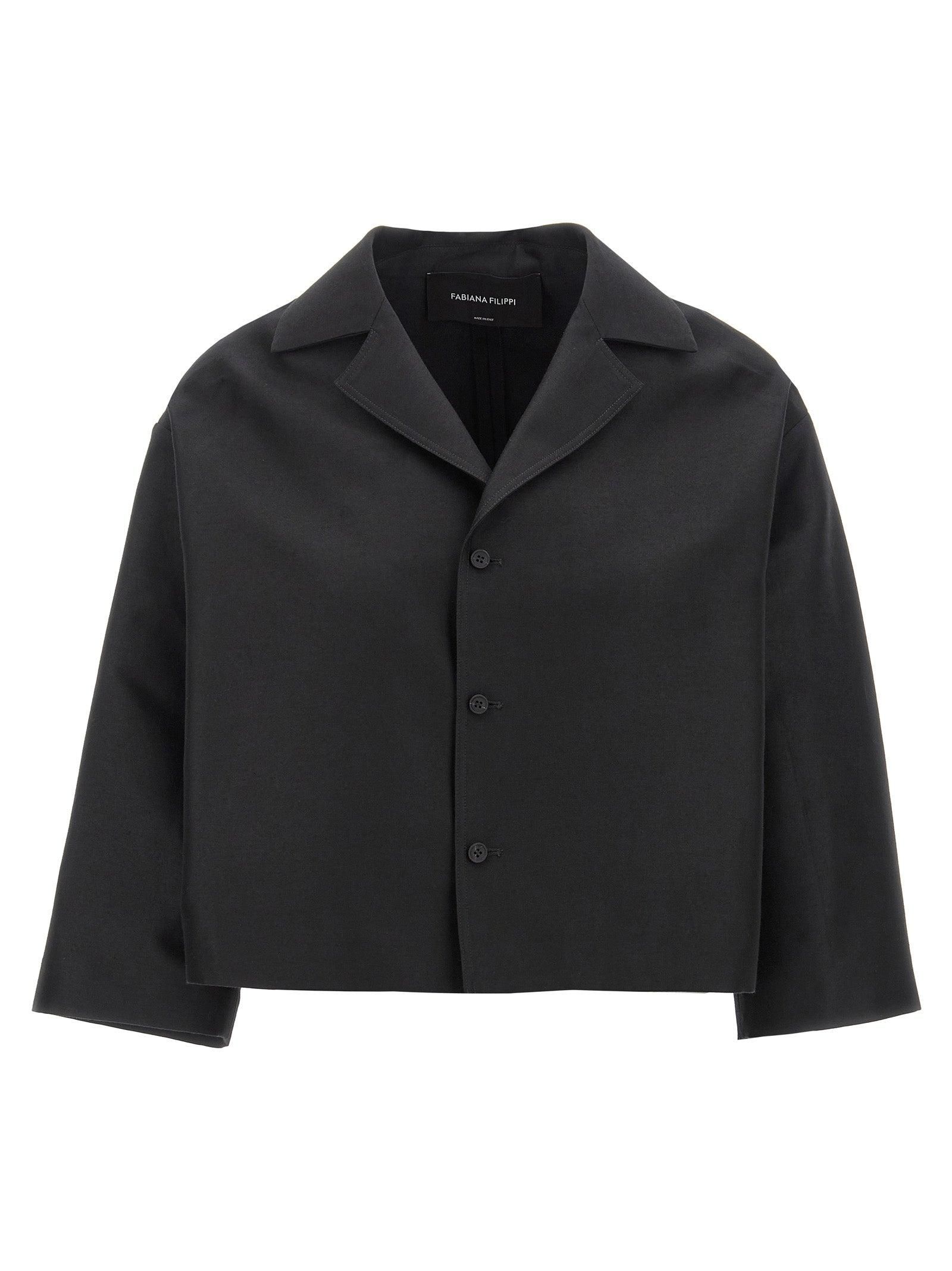 ジャケット FABIANA FILIPPI Women Outer PLD223F588H811 25 Beige Fabiana Filippi knitted-collar Wool Jacket | Neutrals | FARFETCH