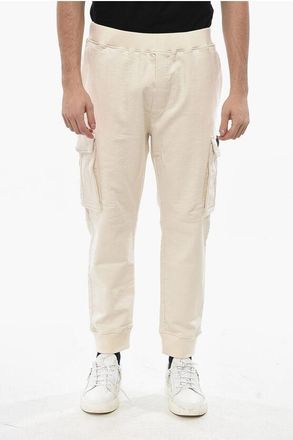 Dsquared2 Brushed Cotton Cargo Sweatpants with Embossed Logo size Xxl