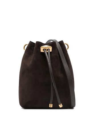 Jimmy Choo London Bon Bon bucket bag - women - Calf Suede - One Size - Brown