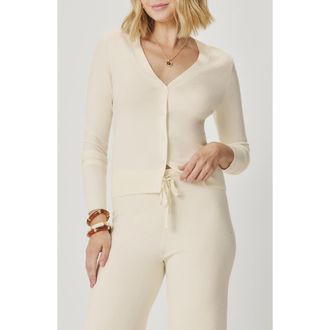 Splendid Christa Cropped Cardigan in Shell White at Nordstrom, Size X-Small