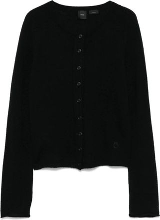 Pinko Zwarte Gebreide Casual Trui - Dames - Vesten - Zwart - L - Truien & Vesten