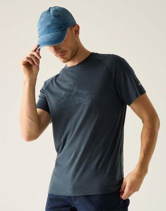 Regatta Escade - T-shirt ad asciugatura rapida color cielo notturno-Blu