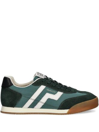 GANT suede stripes-detail sneakers - Groen