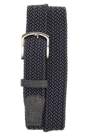 Travis Mathew Cheers Woven Golf Belt in Dark Blue/dark Grey at Nordstrom, Size X-Large