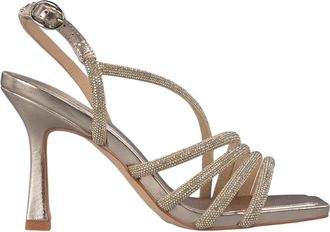 Alma En Pena Sandaal met gekruiste bandjes - Dames - Sandalen met hakken - Geel - 40 EU - Schoenen