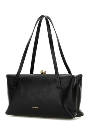 Jil Sander Womens Black Leather Goji Pillow Handbag 001 Borse A Mano Bag