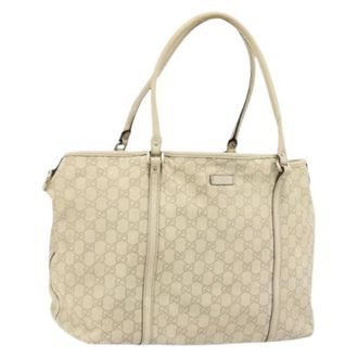 Gucci Pre-owned Tote Bags, female, Beige, Size: ONE SIZE Pre-owned Vintage Tote Bag