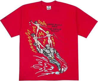 Warren Lotas T-shirt Ski Pyramid - Rosso