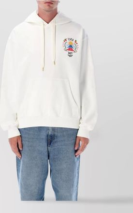 Casablanca mountain print hoodie front pocket