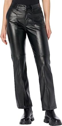 Kut from the Kloth KUT from the Kloth Ellery Pants Womens Black Faux Leather Slit Hem FROG239
