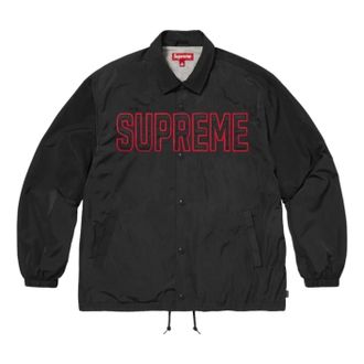 SUPREME SS26 Spellout Coaches Jacket Black SUP-SS26-203-BLK