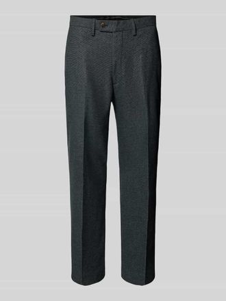 Christian Berg Anzughose mit Bügelfalten in Dunkelgruen, Größe 29