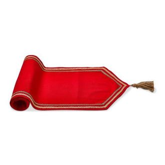 Tag Spring Red Cotton Tassel Table Runner for Dining Decor at Nordstrom