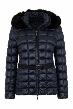 Moorer Womens Long-Sleeved Down Jacket In Blue
