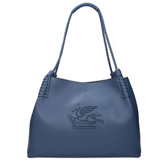 Etro Etro Damens Umh&auml;ngetaschen aus blauem Leder/Zuckerpapier