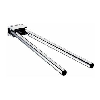 Emco Emco - System2 Toallero, Giratorio, 2 Brazos, 446mm, Cromo