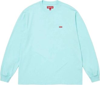 SUPREME SS26 Small Box L/S T-Shirt Cyan SUP-SS26-017-CYAN