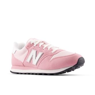 New Balance Sneaker NEW BALANCE 500, Damen, Gr. 36,5, rosa (pink, sea salt), Leder, Textil, mehrfarbig, Schuhe Sneaker