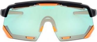 Lotto Sun Shield Goggles in Black Gloss Orange Matte at Nordstrom
