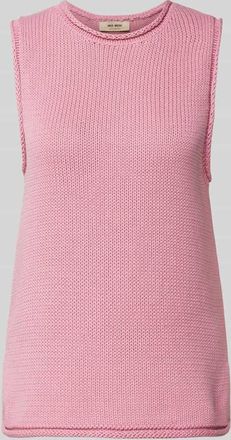 Mos Mosh Stricktop mit Rundhalsausschnitt Modell AUBIN in Rosa, Größe XS