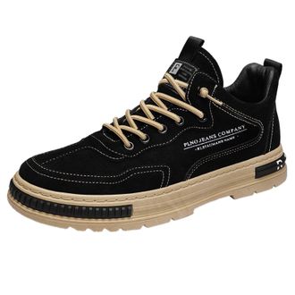 Generic Casual Shoes Mens Black 43 - Indoor Shoes Mens 44 Outdoor Shoes Non-Slip Trainers Cosy Comfort Shoes Leisure Running Shoes Comfortable Hiking Shoes Wa