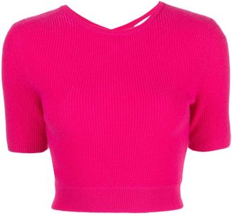 Lisa Yang Josefina cut-out cashmere top - women - Cashmere - 0 - Pink