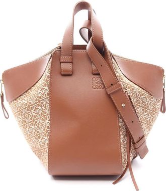 Loewe Pre-owned Loewe Small Raffia and Leather Hammock Bag Ladies 8F0X7K5SZNX2EE66