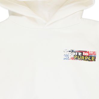 Purple HWT FLEECE PO HOODY OFF WHITE HOODIES & SWEATSHIRTS