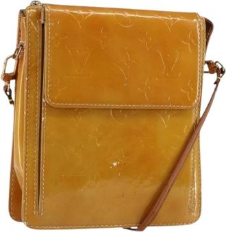 Louis Vuitton Tweedehands leren Louis Vuitton tassen - Dames - Vintage Schoudertas - Geel - ONE Size - Vintage