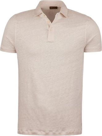 Stenstr&ouml;ms Linnen Polo Shirt - Heren - Polos - Beige - 2XL - Linnen - Tops