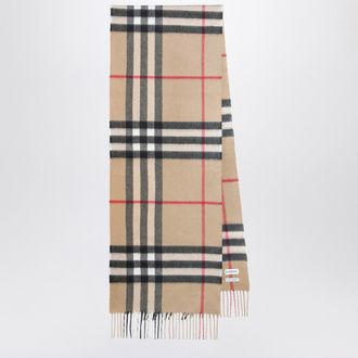Burberry Sciarpa in cashmere con motivo Check