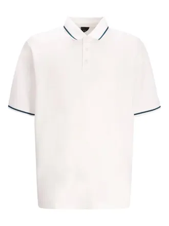 A|X Armani Exchange Polo in piqu&eacute; di cotone - Bianco