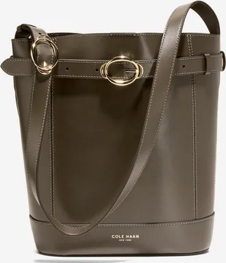 Cole Haan Womens Alexandria Bucket Bag - Green