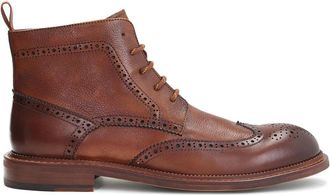 Kazar Bruine laarzen voor mannen - Heren - Veterlaarzen - Bruin - 42 EU - Leer - Schoenen