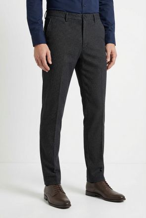 Cinque Chinohose CINQUE CIBRODY, Herren, Gr. 106, S-Gr, grau (anthrazit), Web, Obermaterial: 97% Baumwolle, 3% Elasthan, slim fit lang, Hosen Chinohose, modi