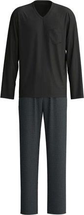 CALIDA Relax Streamline 2 Pyjama - Heren - Nachtkleding & Lounge - Zwart - Maat: L Katoen