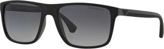 Emporio Armani Zonnebril - Heren - Zonnebrillen - Zwart - 56 MM - Accessoires