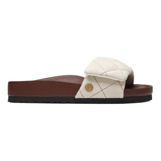 Birkenstock Sylt Padded - Dames - Sandalen - Bruin - 39 EU - Leer - Schoenen
