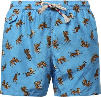MC2 Saint Barth Lighting 70 Zwemshorts - Heren - Strandmode - Blauw - S - Polyester - Badmode