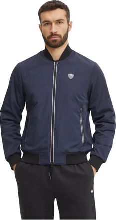 Emporio Armani Premium Shield Jacket - Heren - Bomber jackets - Blauw - 2XL - Polyester - Jassen