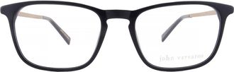 John Varvatos Demo Square Mens Eyeglasses V370 0BLA 52