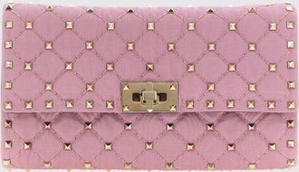Valentino Garavani Borsa Rockstud Spike in viscosa matelass&egrave;