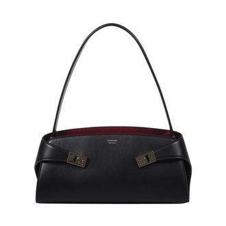 Ferragamo Shoulder Bags, female, Black, Size: ONE SIZE Hug Soft Bicolor Bag