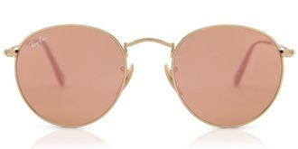 Ray-Ban RB3447N Round Metal 001/Z2 Mens Sunglasses Gold Size 50